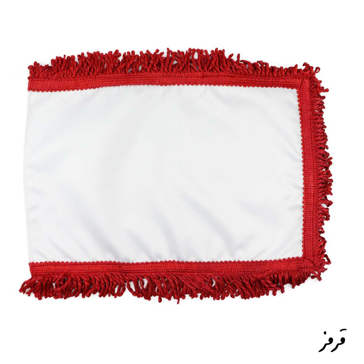 پرچم رومیزی ساتن ریشه رنگی سابلیمیشن همراه با پایه سنگی مدل ریشه تک