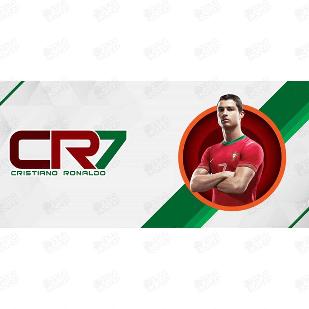 ماگ (لیوان) طرح رونالدو با نوشته CR7 و طراحی فوتبالی کد115