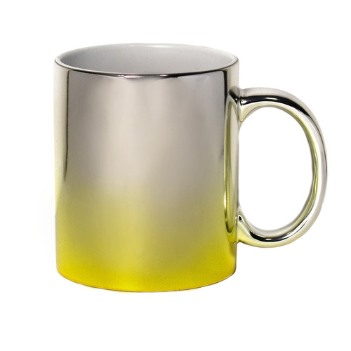 ماگ (لیوان) خام نیم طیف زرد سابلیمیشن