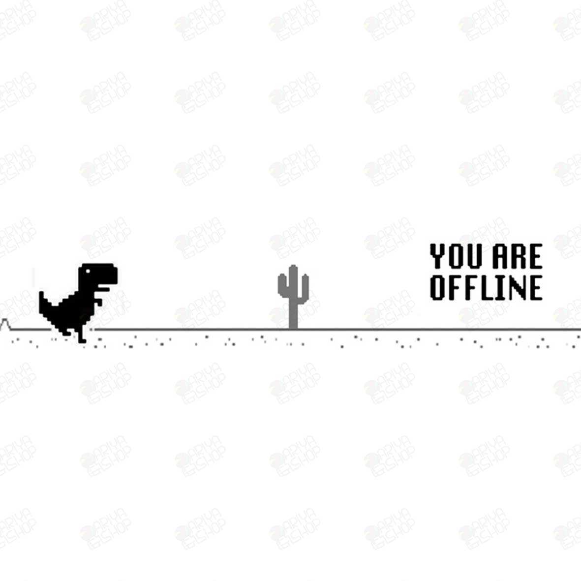 ماگ(لیوان) طرح You Are Offline با دایناسور پیکسلی کد172