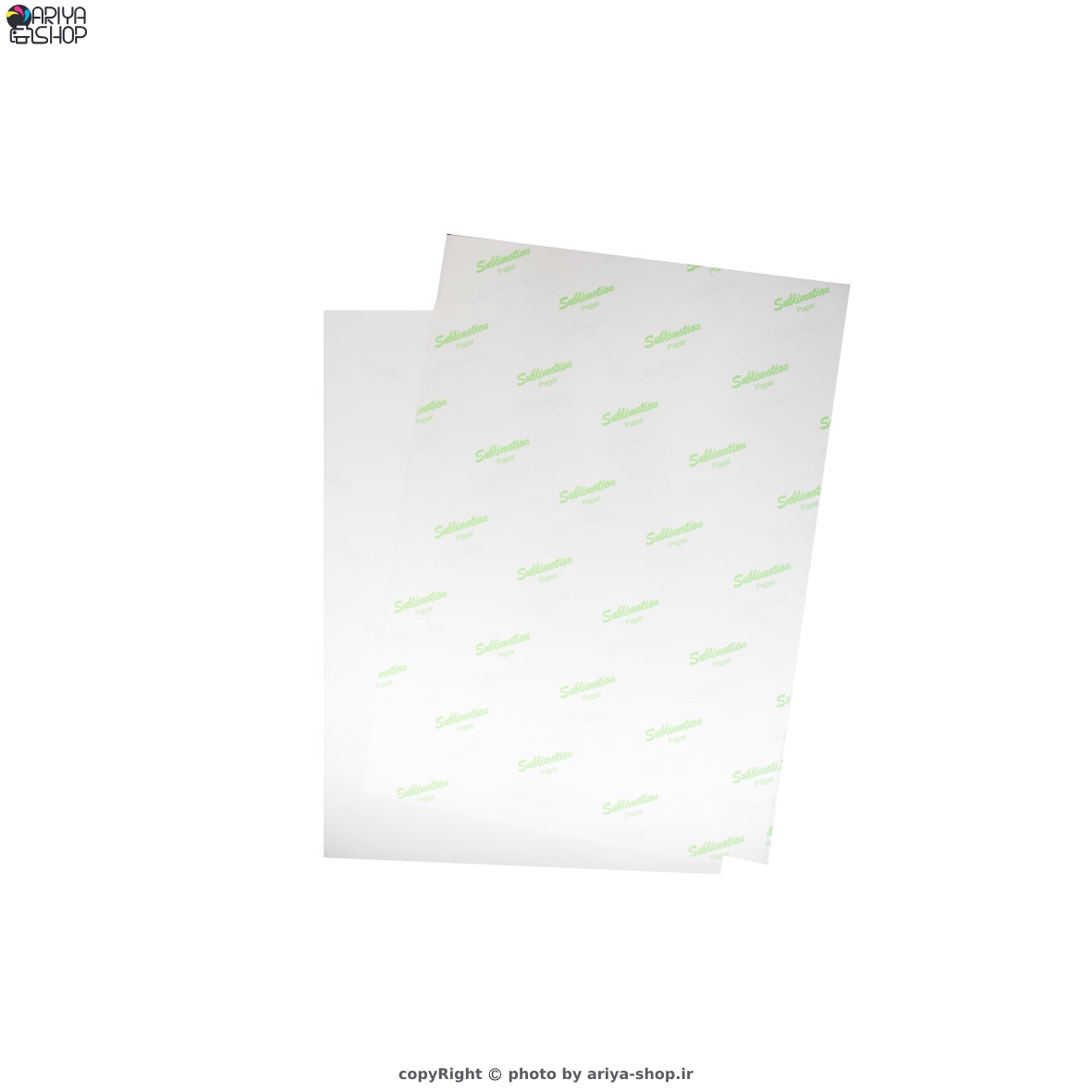 کاغذ سابلیمیشن مدل پشت سبز sublimation paper
